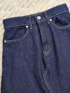 【無印良品】木の実から作ったカポック混デニムロングスカート S