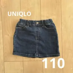 デニムスカート　スカート　キッズ　ユニクロ　110