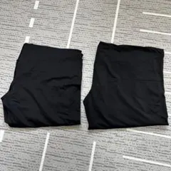 エアリズム マタニティパンツ M ブラック　２枚セット