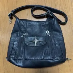 y2k 2way レザー　ショルダーバッグ