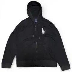 【即日発送】90sポロバイラルフローレンビッグポニーフルジップパーカー裏サーマル