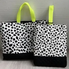 ⭐︎訳あり⭐︎ダルメシアン柄　レッスンバッグ &靴袋　2点セット