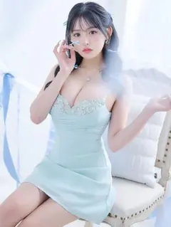 キャミソールワンピースドレス/キャバドレス　水色