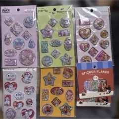 セリア　ディズニーキャラクター　ウォーターシールセット６枚