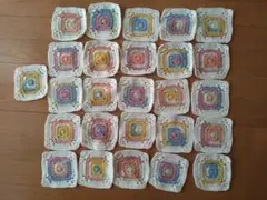 opal毛糸 グラニースクエア ブランケット　制作途中　レベッカさん