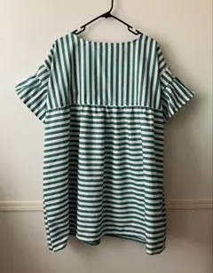 ORCIVAL オーシバル 裏起毛 ボーダーカットソー グリーン フランス 