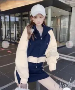 Rady❤️おしり レディー スカートセットアップ ネイビー Mスト系 美品レア