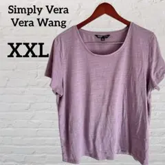 Simply Vera Vera Wang【XXL】モダンティー 薄紫 Tシャツ