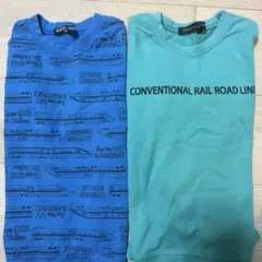 Hungry Heart 長袖Tシャツ 2枚セット 110cm 電車柄