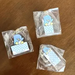 ガチャガチャ　アクリルキーホルダー　3個セット　タキシードサム