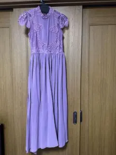 ラベンダー レースドレス
