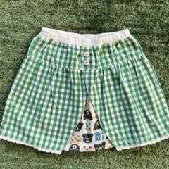 キッズチェックスカート　Mikihouse DOUBLE-B