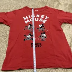 ミッキーマウス Tシャツ UT サイズ140 赤