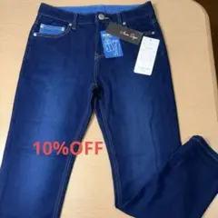 新品タグ付 Anna Days ストレッチスキニーデニムパンツ M 濃紺 美脚