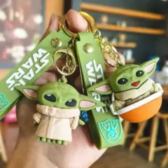 2個セット❣️スターウォーズ ベビーヨーダ キーホルダー ストラップ スターウォーズ ベビーヨーダ オレンジver キーホルダー ストラップ