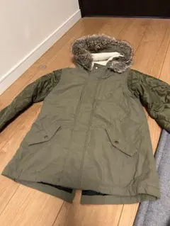 GLOBAL WORK XL ダウンコート ファー付き