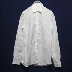 KAMAKURA SHIRTレースホワイトリネン 長袖シャツ11号（細身）のサムネイル