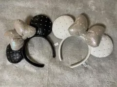 ディズニー ミニーマウス カチューシャ キルティング 2個セット