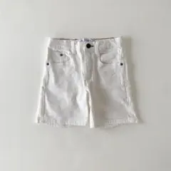 zara kids ショートパンツ　デニム　白　4-5y 110cm
