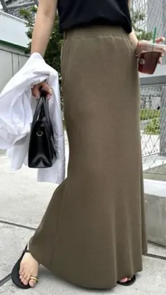 新品★リブマーメイドスカート