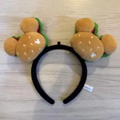 ハンバーガー型ミッキー　カチューシャ　東京ディズニーランド・シー