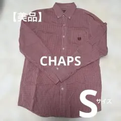 CHAPS 長袖 ボタンダウンシャツ ギンガムチェック　Sサイズのサムネイル