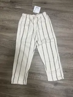 ZARA ストライプ パンツ パイル生地 110 ストレートパンツ