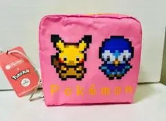 レスポートサック　ポケモン　ピカチュウ＆ポッチャマ 　ビッグポーチ