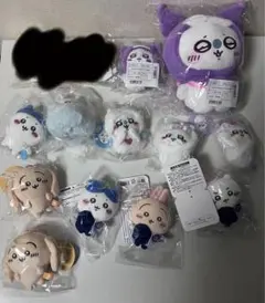 新品 まとめ売り ちいかわ ぬいぐるみ・マスコット ハチワレ ウサギ モモンガのサムネイル