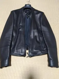 美品 EMMETI エンメティ H アッカ ライダース 黒 44 干場義雅のサムネイル