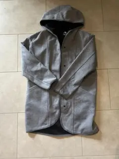 FieldCore フード付きロングコート M グレー