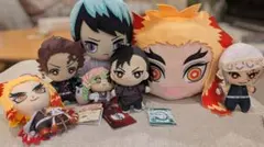 【中古品】鬼滅の刃 プライズぬいぐるみ 7体セット