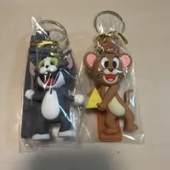 トムとジェリー キーホルダー 2本セット フィギュア Tom and Jerry
