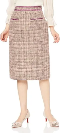 【新品・タグ付】デビュードフィオレ　カラーツイードタイトスカート