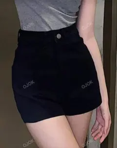 shein 黒 ショートパンツ