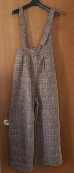 RETRO GIRL サロペット チェック柄　秋冬