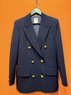 美品❗️CELINE ネイビー ダブルブレストジャケットのサムネイル