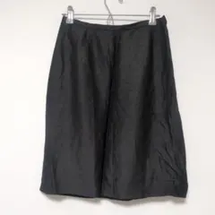 【上品モヘヤ混】アリスバーリー フレアスカート ブラック 11号 L相当 黒のサムネイル