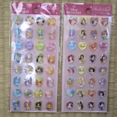 ストーンシール2枚セット　ディズニープリンセス