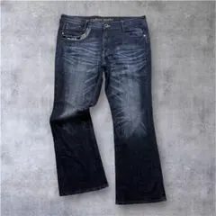 archive Y2K フレアデニムパンツ 鬼ひげ ハチノス 雰囲気抜群L 美品