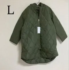 キルティングコート ノーカラー
