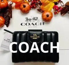 【COACH 二つ折り財布 ブラック
