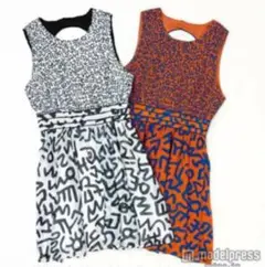 キースヘリング　ワンピース　黒　白　白ワンピース　シンプル　オシャレ