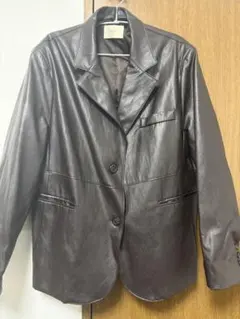 OHOTORO ダークブラウン レザー ジャケットのサムネイル