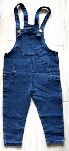 キッズ　デニム　オーバーオール　ストレッチ入りサイズ100