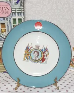 ヴィンテージ☆ エリザベス女王即位 25 周年記念プレート23cm☆1977
