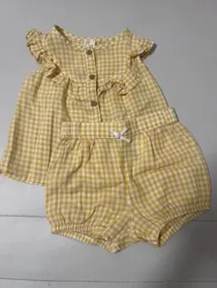 H&M ベビー服 セットアップ 80cm ギンガムチェックのサムネイル