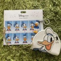 は*ん様 ドナルドダック ポーチ・ステッカー・キーホルダーセット