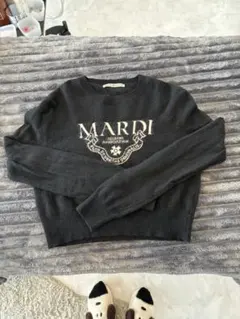 MARDI クロップドセーター ブラックのサムネイル