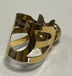 ウッドストーン　WOOD STONE テナーサックス リガチャー　金メッキ　美品 Wood Stone/リガチャー/テナーサックス用/SELMERラバー用